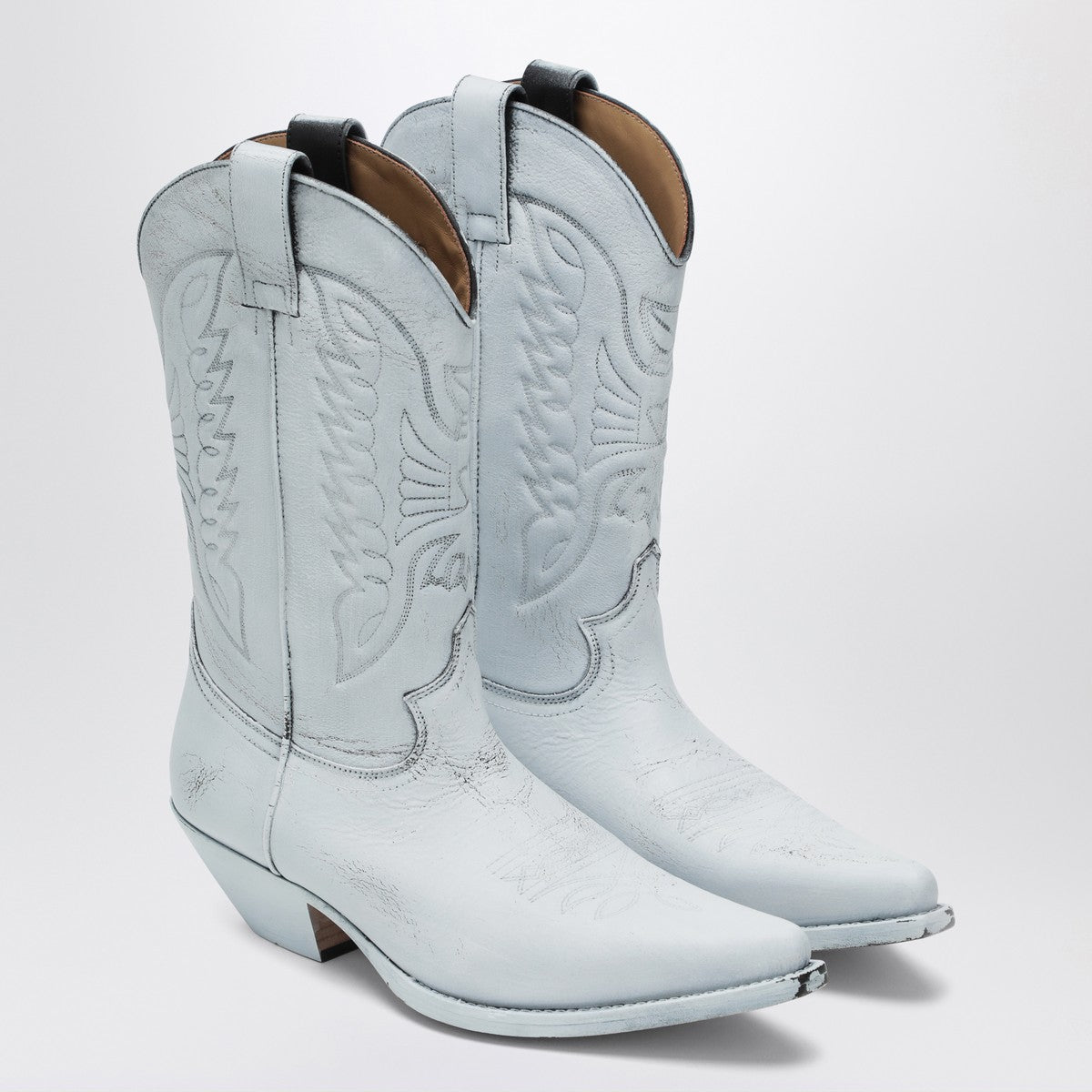 MM6 Maison Margiela Black and white Florence cowboy boots